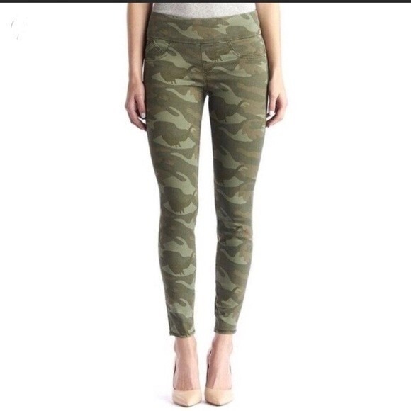 Rock & Republic Denim Rx Fever Pull On Skinny Ankle Jeans Women's 2 M Green Camo - Picture 1 of 9